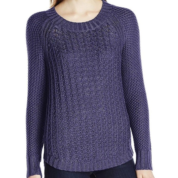 Calvin Klein Jeans Pink Rose Loose Knit Long Sleeve Sweater Women's Size L - Picture 6 of 6